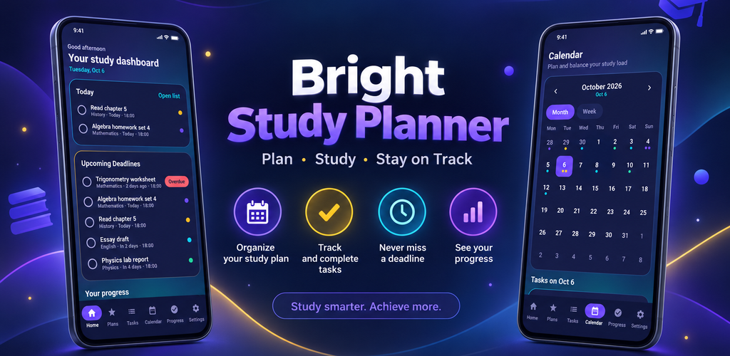 Bright Study Planner promotional artwork